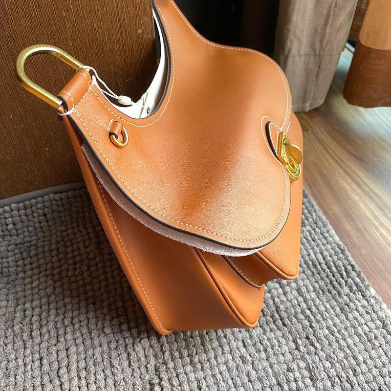 SALE Tory Burch James Saddle Bag Moose Women s Fashion Bags