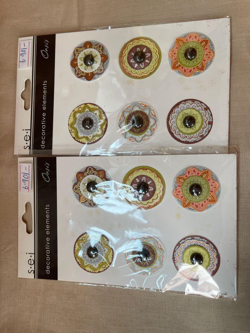 Sei decorative elements (Category: Craft Supplies & Tools) located in Singapore. Submitted by prov1717 (Listing ID 1097401186, Image 1). Description: 1 pkt :$3/- 2 pkts : $5.00 Add $1.50 for local postage.