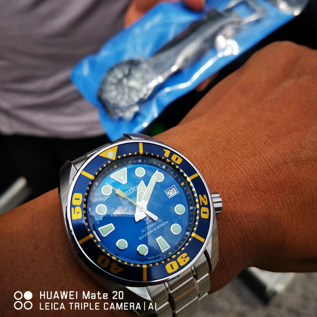 Seiko sumo blue coral, Men's Fashion, Watches & Accessories, Watches on  Carousell