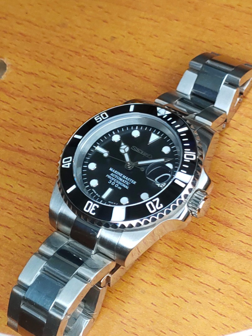 Seikolex Black Submariner Mod, Men's Fashion, Watches & Accessories,  Watches on Carousell