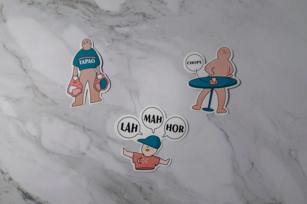 Singapore SLANGS The First Sticker Pack by KolourByte, Hobbies & Toys