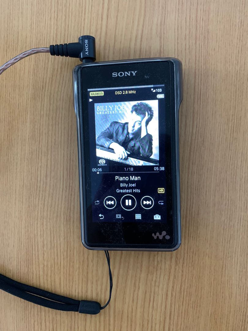 Sony 黑磚NW-WM1A 連SONY 耳機IER-M7 及Sony 高級線MUC-M12SB1, 音響