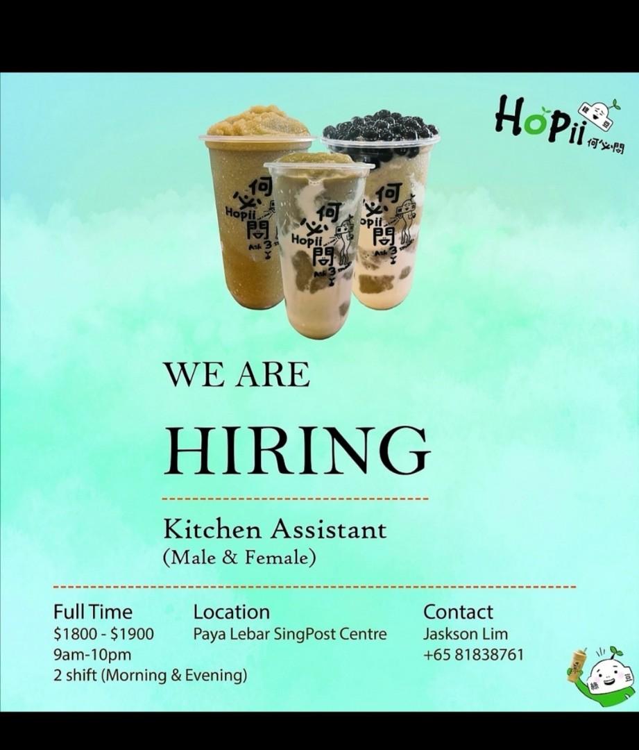 Tearista ( Bubble Tea), Jobs, Hospitality, F&B on Carousell