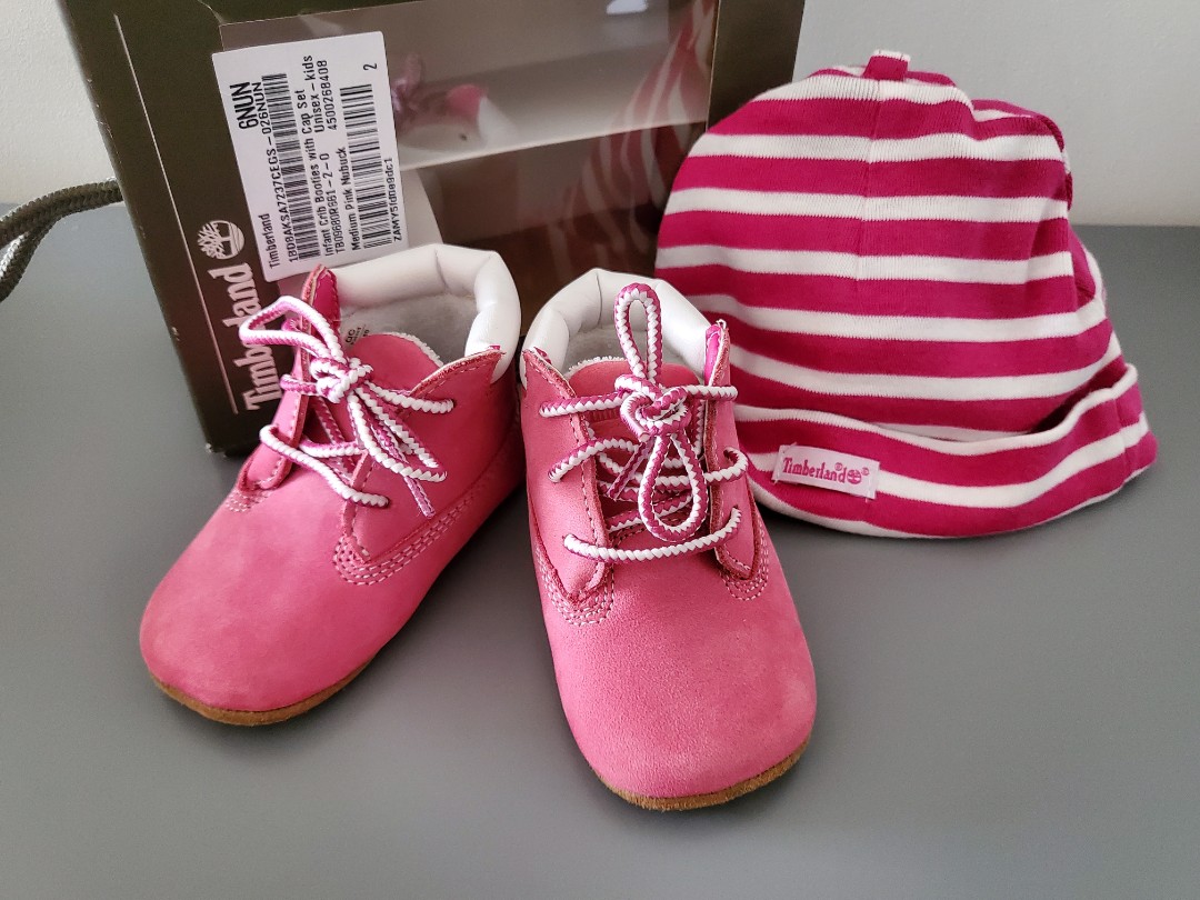 timberland crib booties