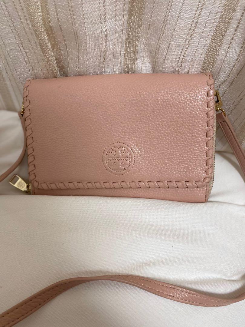 Tory burch marion clearance flat wallet crossbody