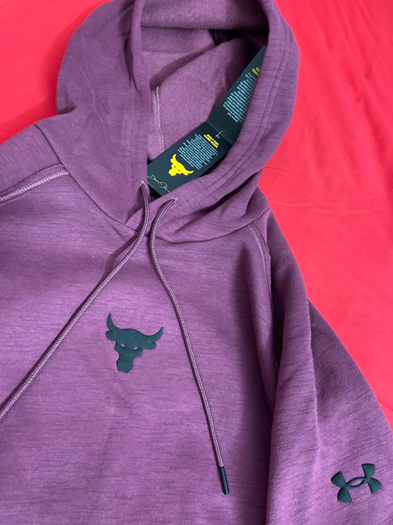 Under Armour UA Men s Project Rock Purple Hoodie Size M