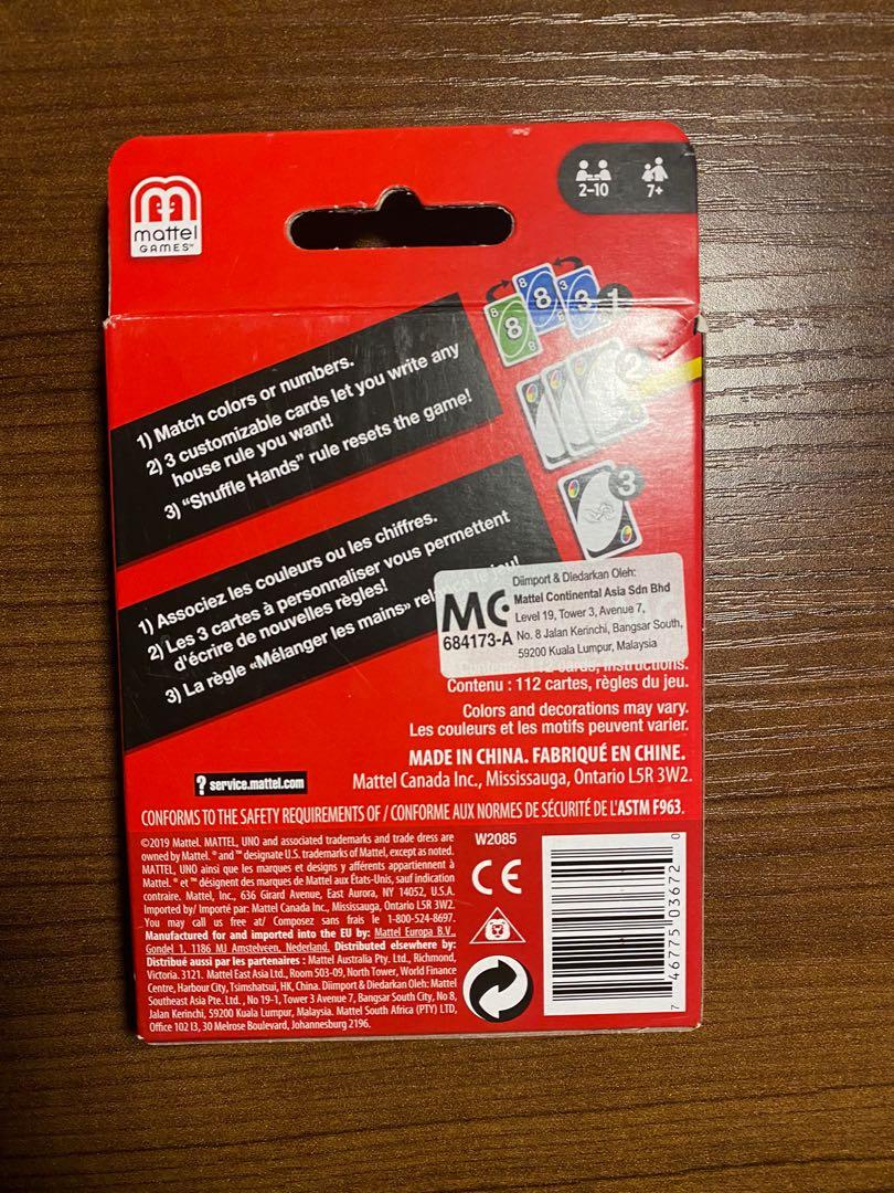 Uno Toys Games Board Games Cards On Carousell