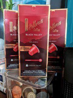 Vittoria Black Valley Nespresso Coffee Capsules