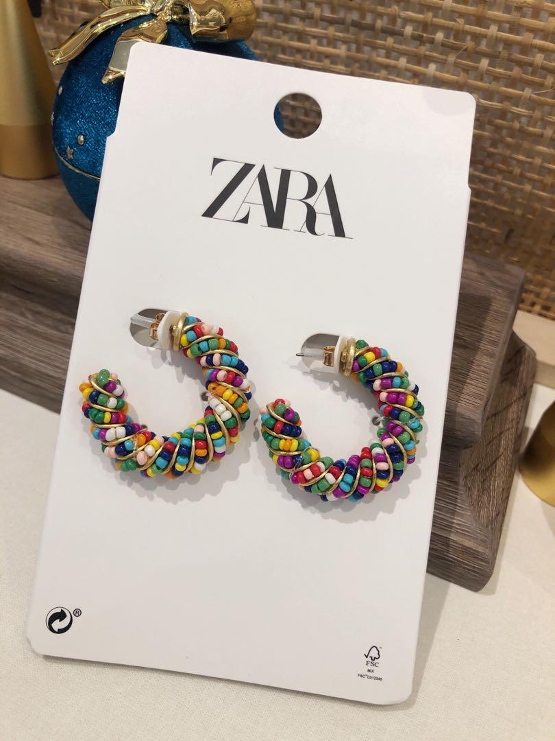 Zara Beaded Hoop Earrings