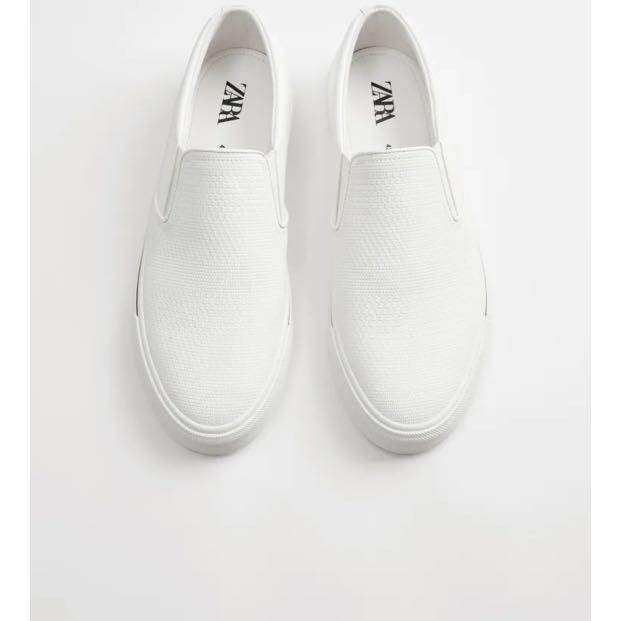 Embossed cheap sneakers zara