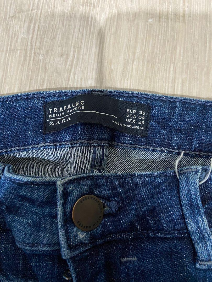 Zara Trafaluc Denim Jeans, Fesyen Wanita, Pakaian Wanita, Bawahan di  Carousell