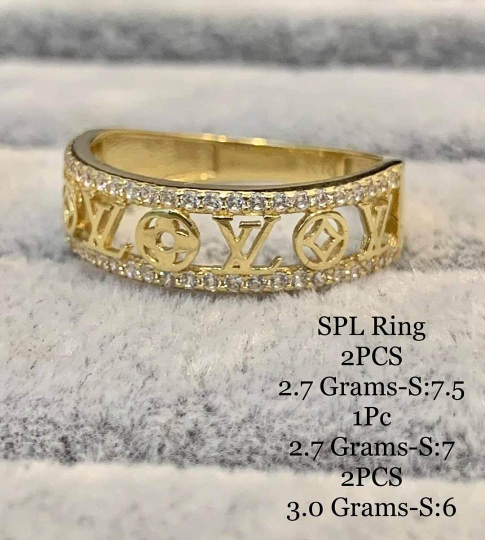 gold lv ring