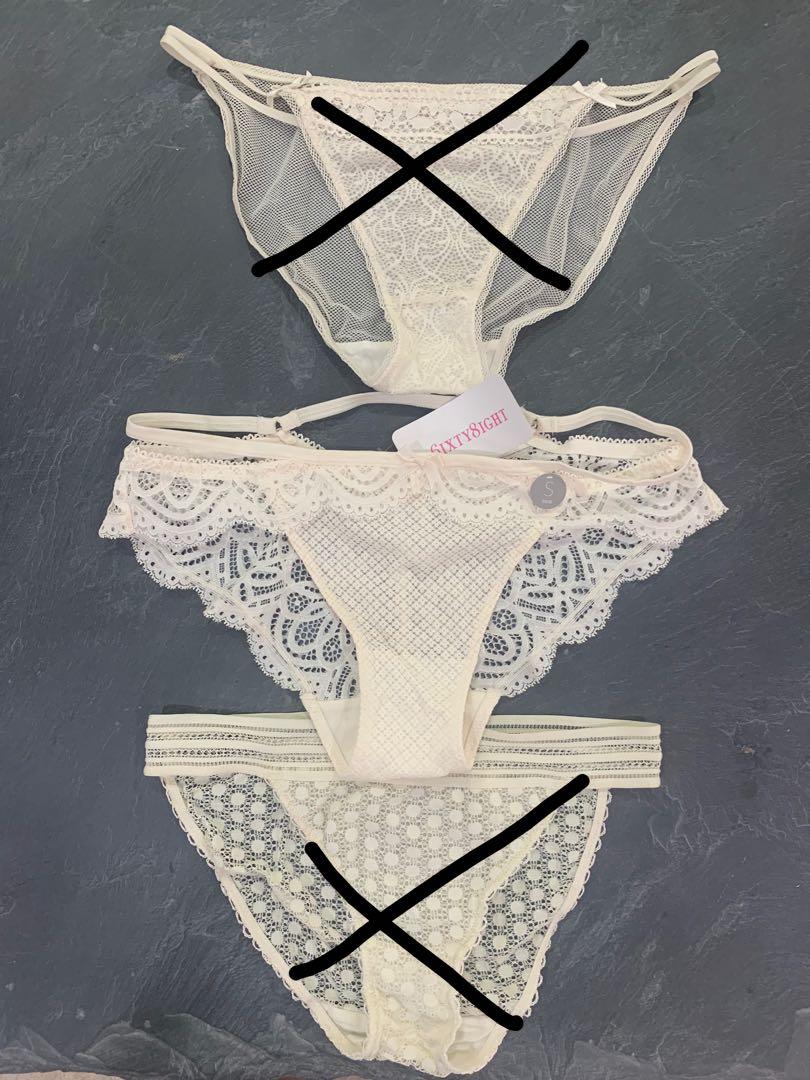 Ivory lace panties Clearance