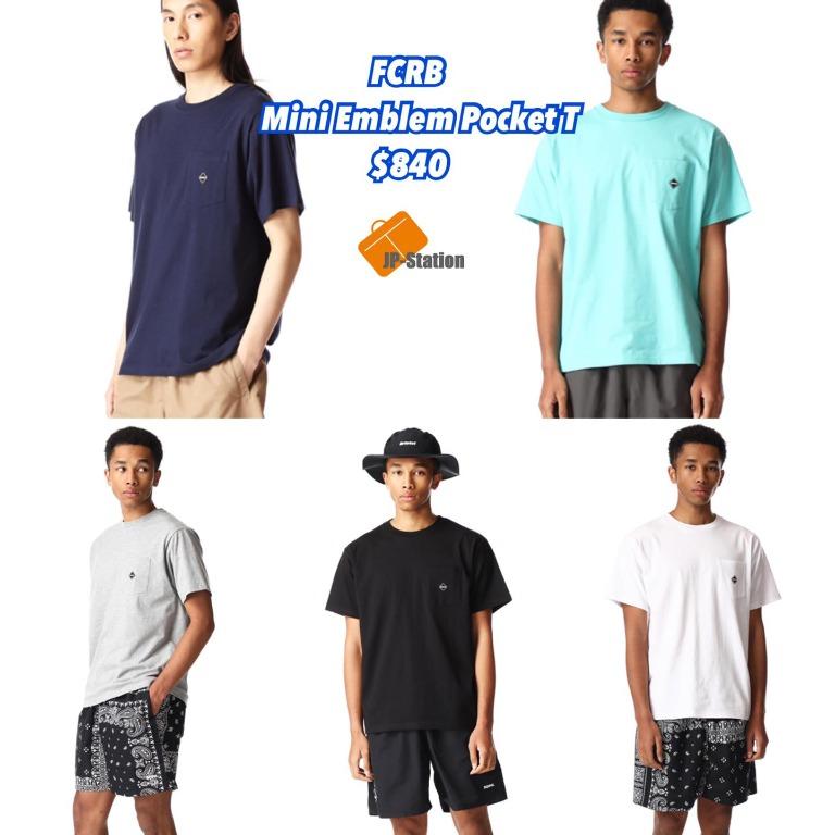 大人気新品  2021SS 🇯🇵 預訂FCRB final Tee Pocket Logo Emblem Mini 😍 Tシャツ/カットソー(半袖/袖なし)