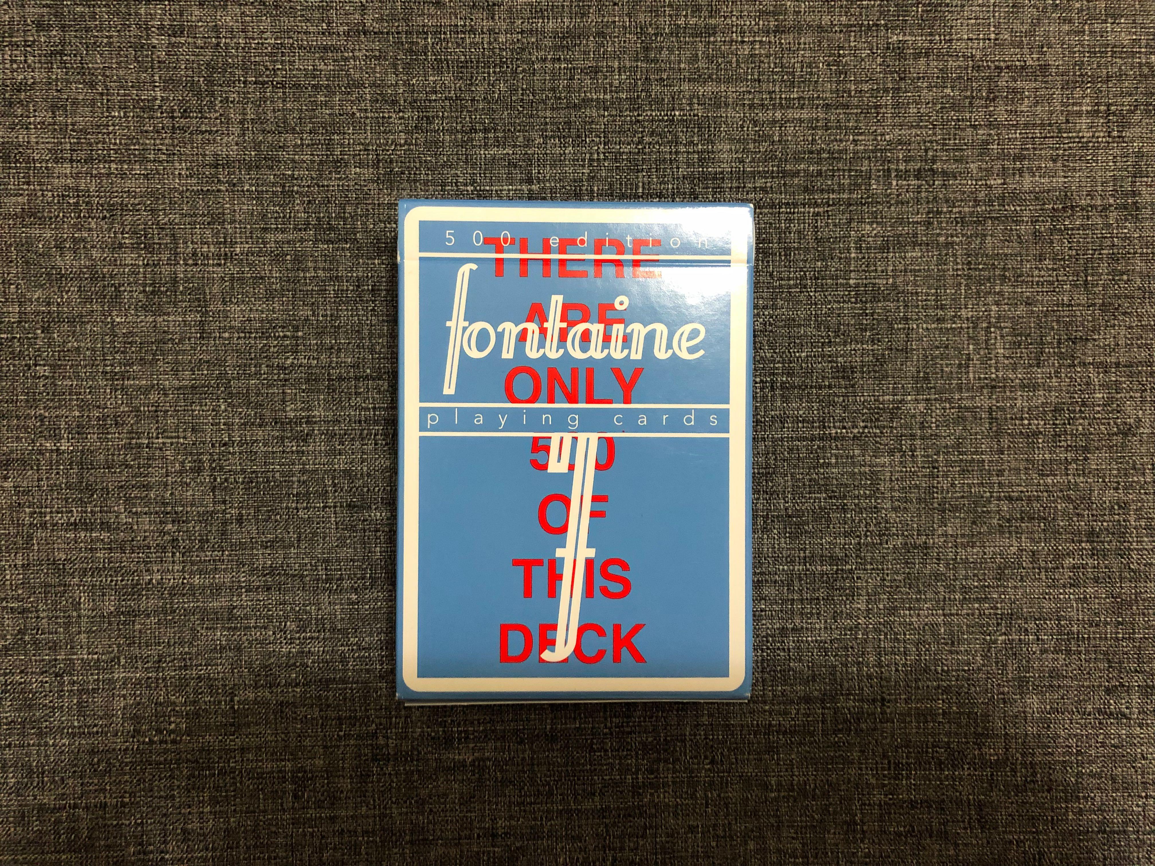 已開Opened] Fontaine Playing Cards Future-500, 興趣及遊戲, 玩具