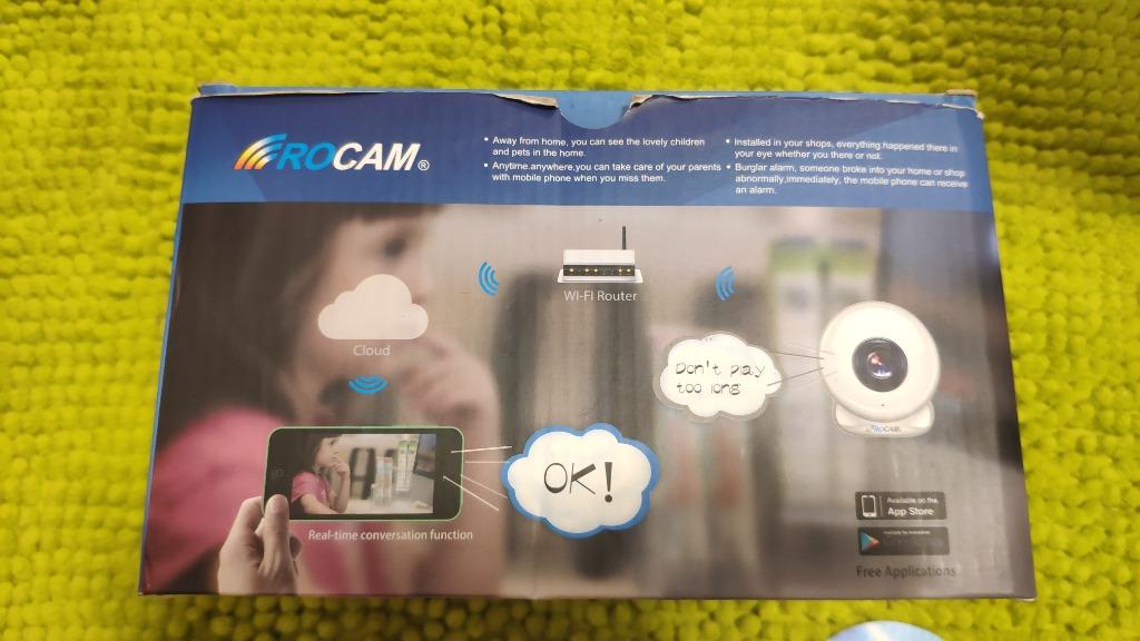 ROCAM NC400 IP Camera Mega Pixel Pan Tilt WiFi Home Security