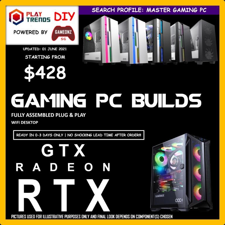 Amd Ryzen Builds Gaming Pc 3300x 3500 3500x 3600 3700x 5600x 5800x 5900x Gaming Desktop