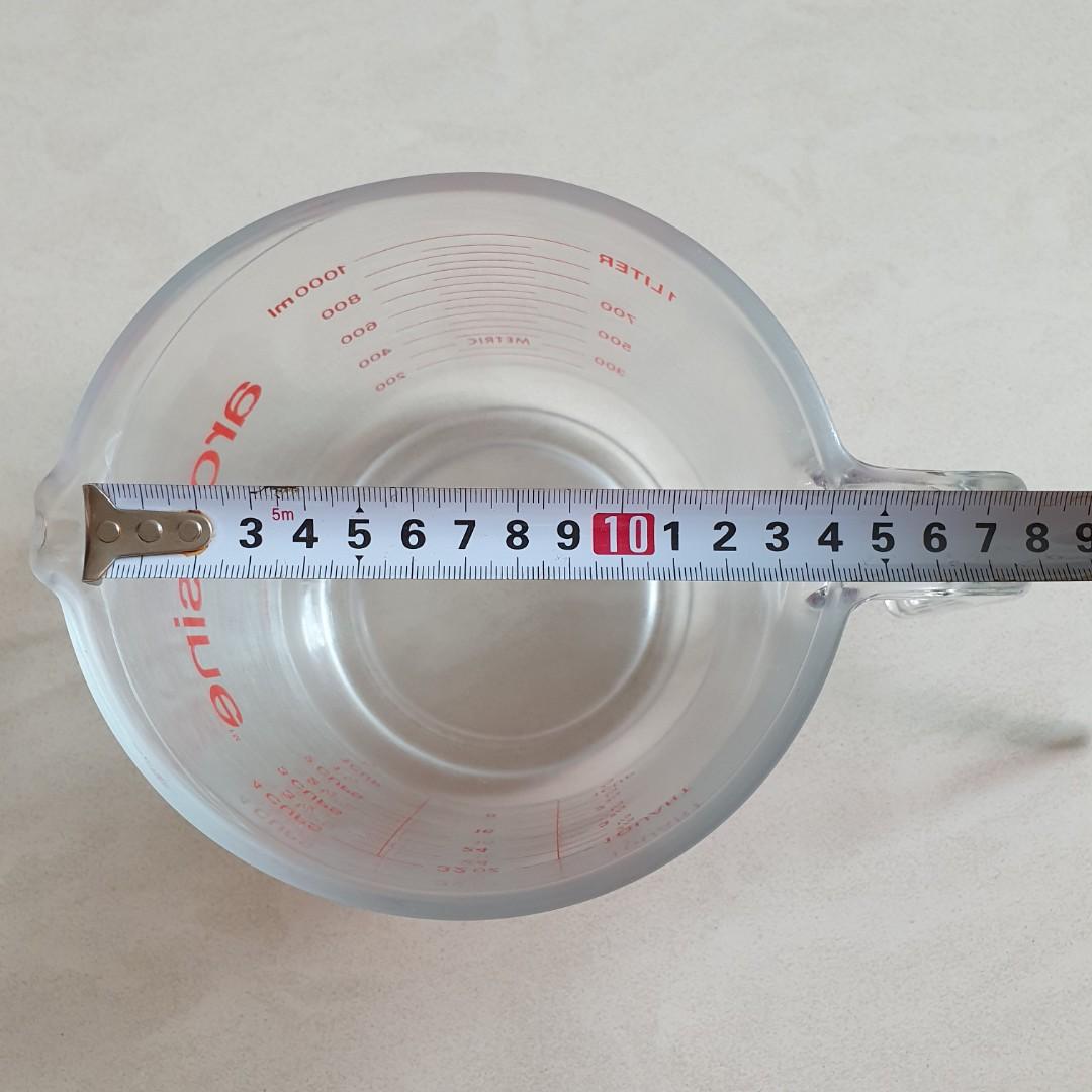 Arcuisine Borosilicate Glass Measuring Cup / 1 Liters / 33.8 Ounces 