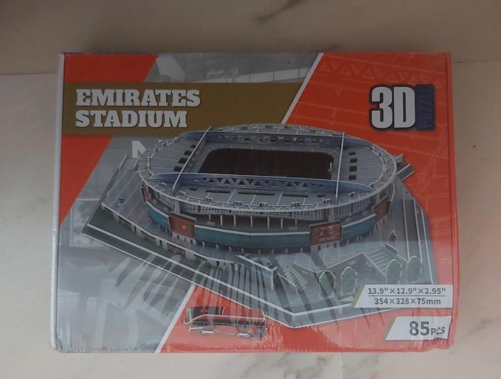 Arsenal Emirates Stadium 3D Stereoscopic Football Stadium Model Puzzle