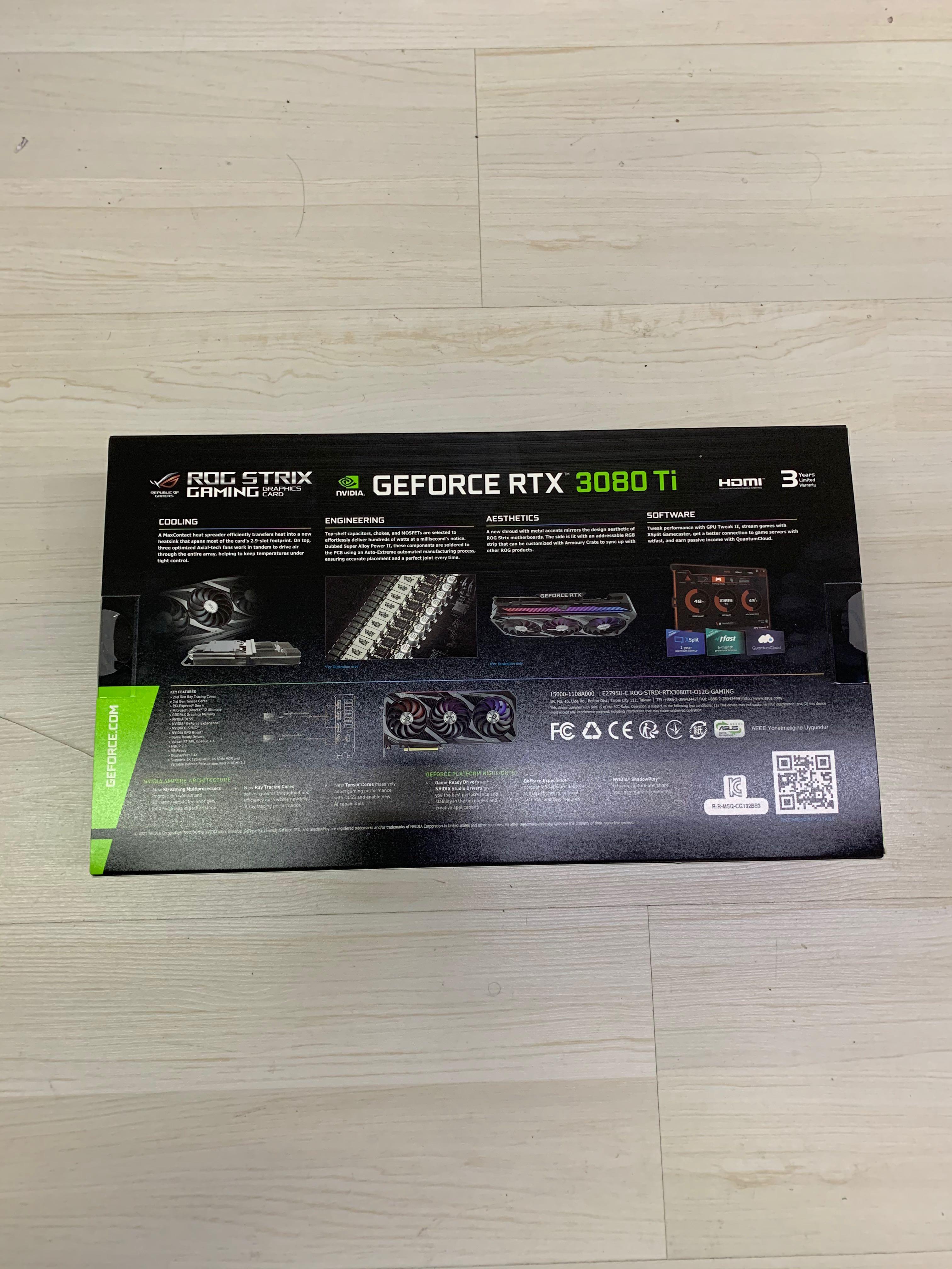 3080 ti strix oc msrp - Below the blades