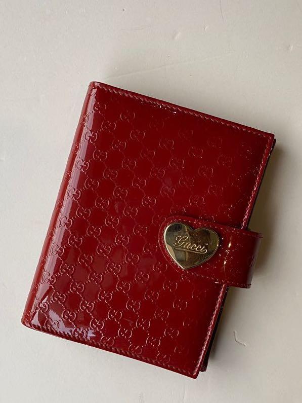 Authentic Guccissima Micro Patent Leather-PM Agenda (Category: Luxury Bags & Wallets) located in Paranaque City. Submitted by mypurselove (Listing ID 1091841957, Image 2). Description: This GUCCI micro Guccissima Patent Leather Agenda in Red is so nice, it’s in Excellent Used Condition (EUC). Snap & binder is still in good shape. Comes in generic inserts Disclaimer: mypurselove is not in any way associated nor affiliated with the Brand featured. 