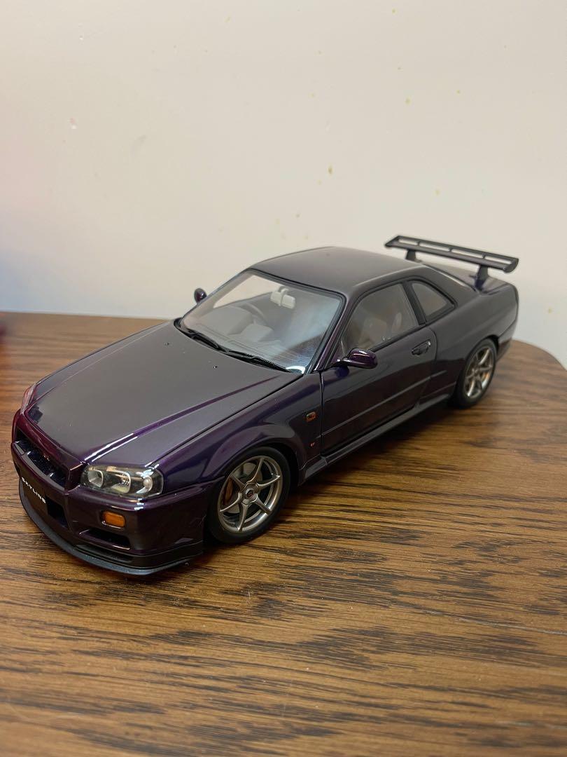 Autoart 1/18 Nissan Skyline R34 GTR midnight purple, 興趣及遊戲