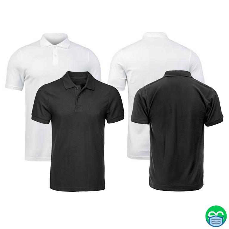 Plain black cheap collared shirt