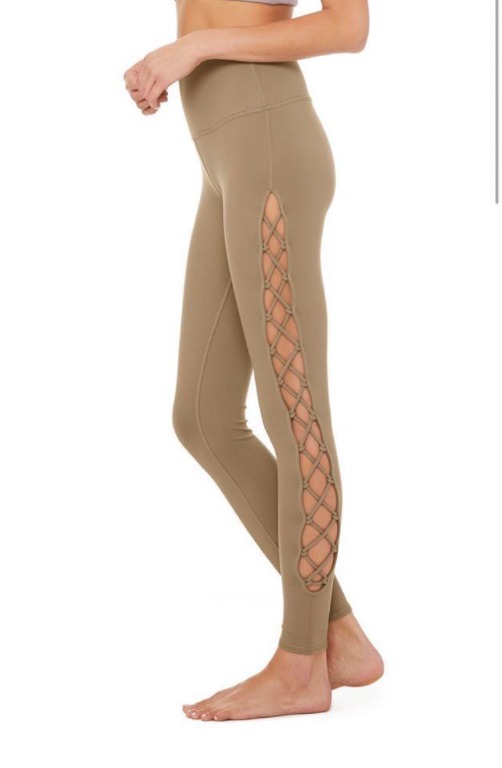 BNWT 1Alo Yoga Interlace Leggings Gravel Size S Women s Fashion Bottoms Jeans Leggings on Carousell
