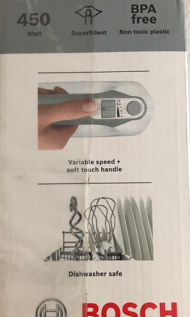 Bosch MFQ36400 Ergomix Hand mixer Grey 450W (unopened), TV & Home