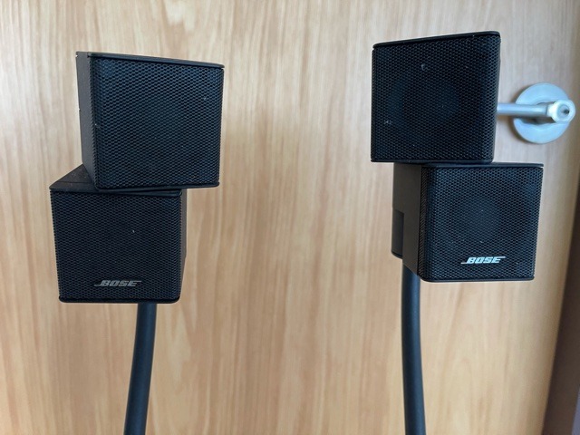 HAUT-PARLEUR BOSE DOUBLE CUBE JEWEL NOIR AVEC CÂBLE D'ORIGINE