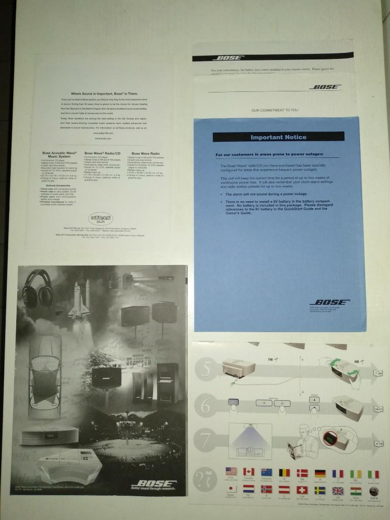 Bose Wave Cd Radio player user manual guide63848393495939111