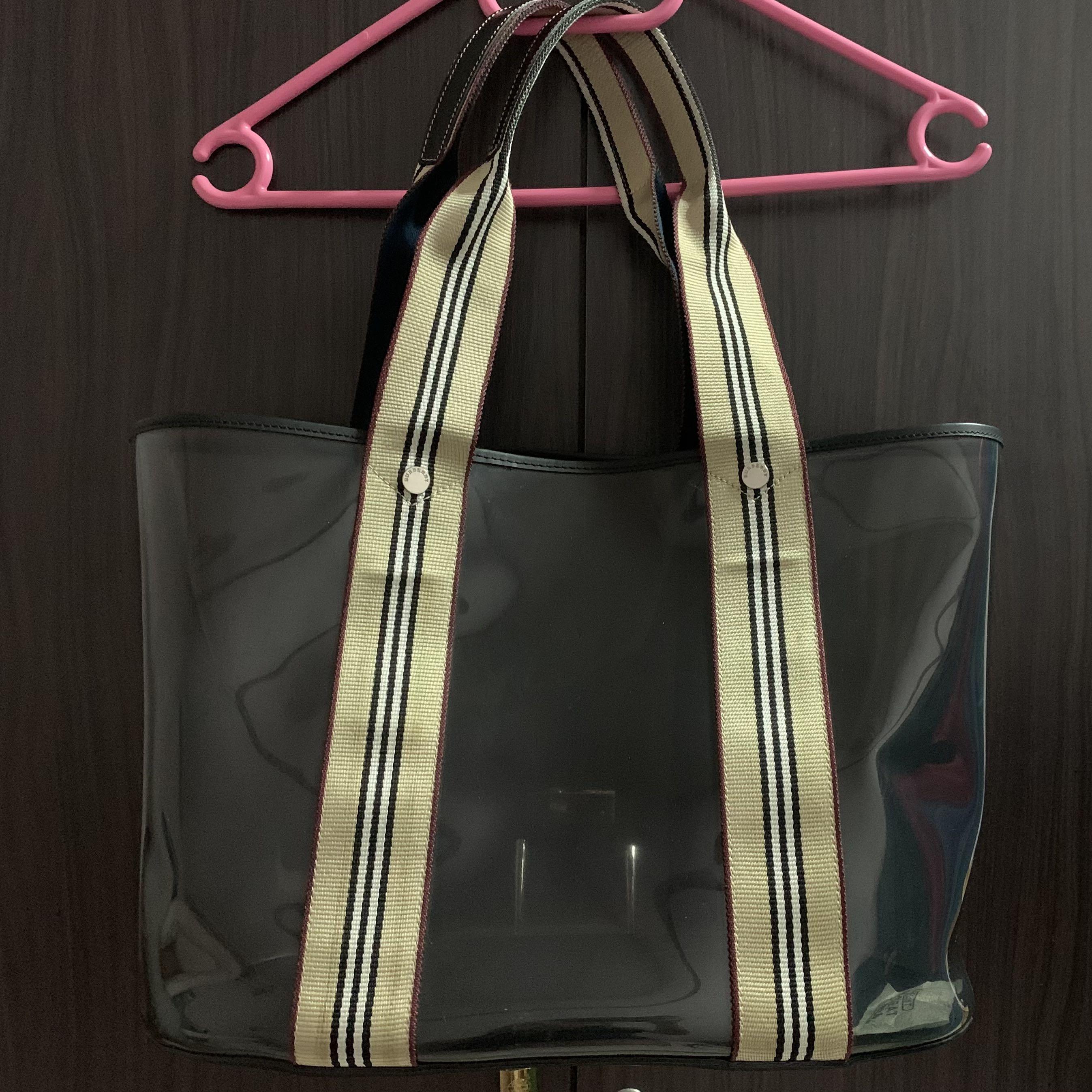 Clear burberry clearance bag