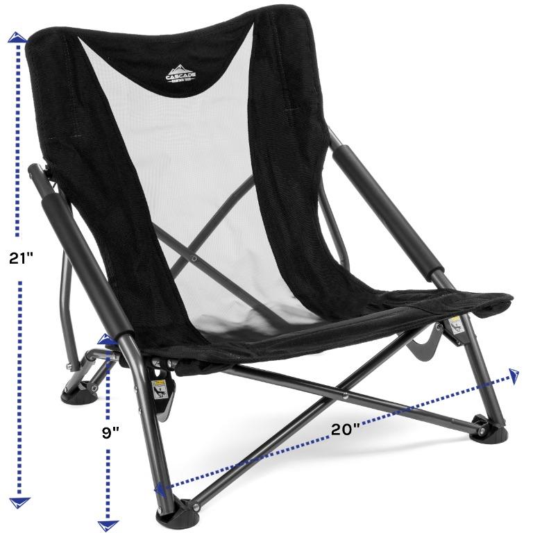 Cascade compact outdoor chair top