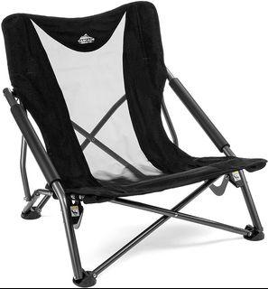 Cascade Mountain Tech Compact Outdoor Chair, Low Profile Camp Chair