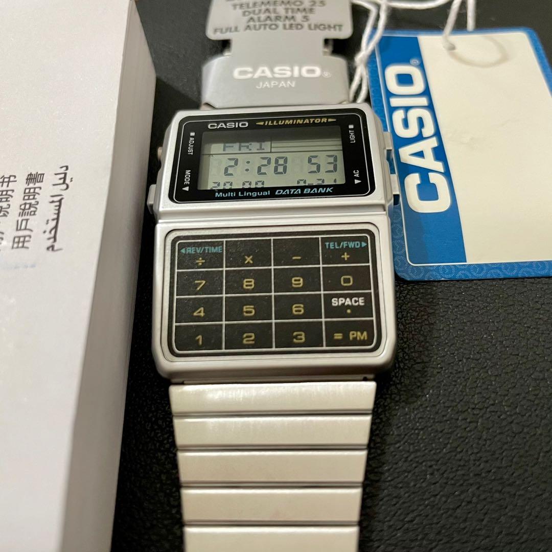 Casio calculator cheap watch stainless steel