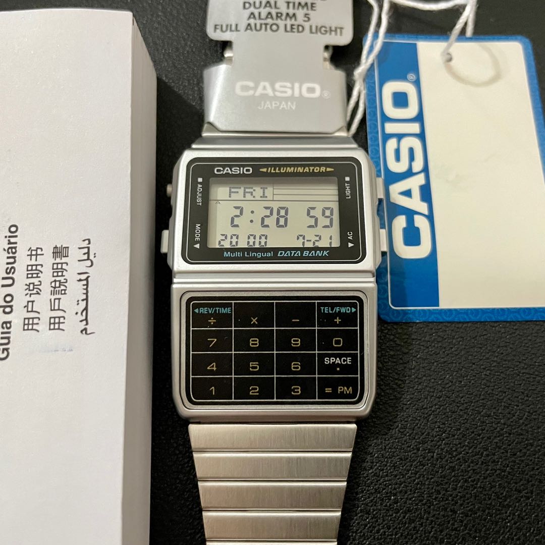 Casio databank silver outlet