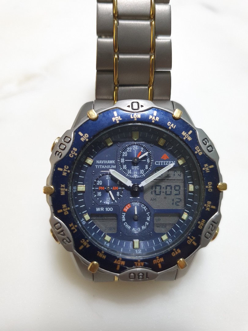 Citizen promaster navihawk titanium store