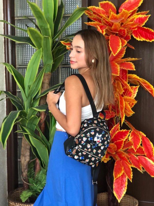 Coach floral mini outlet backpack