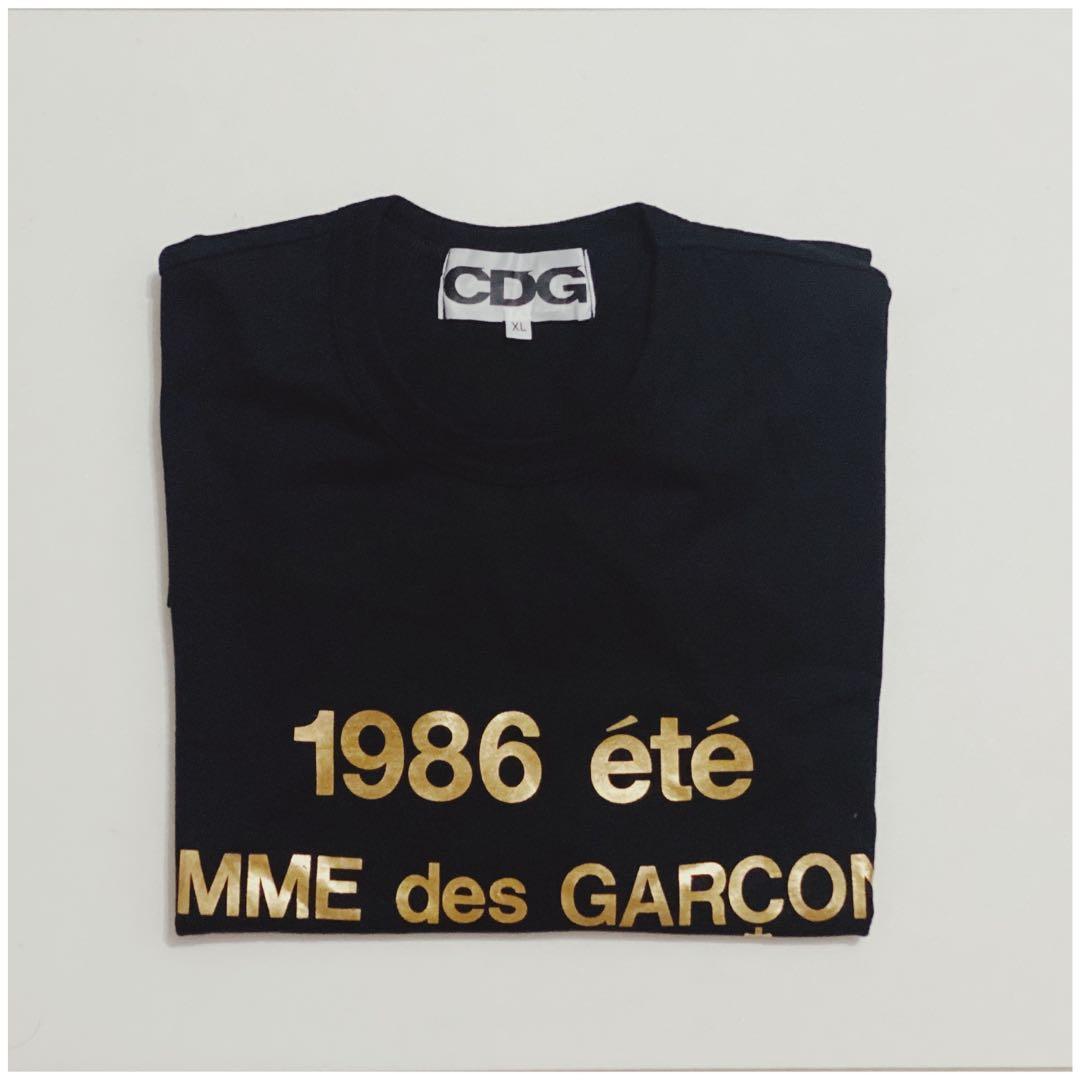 Comme des gar ons cdg 1986 ete Tee Men s Fashion Tops Sets