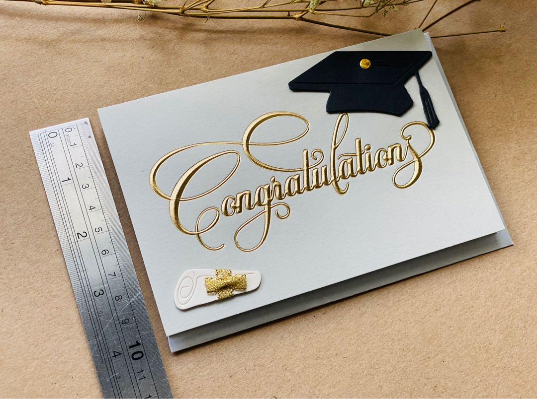 Congratulations Graduation Card with Envelope - Size: 15cm x 10cm ...