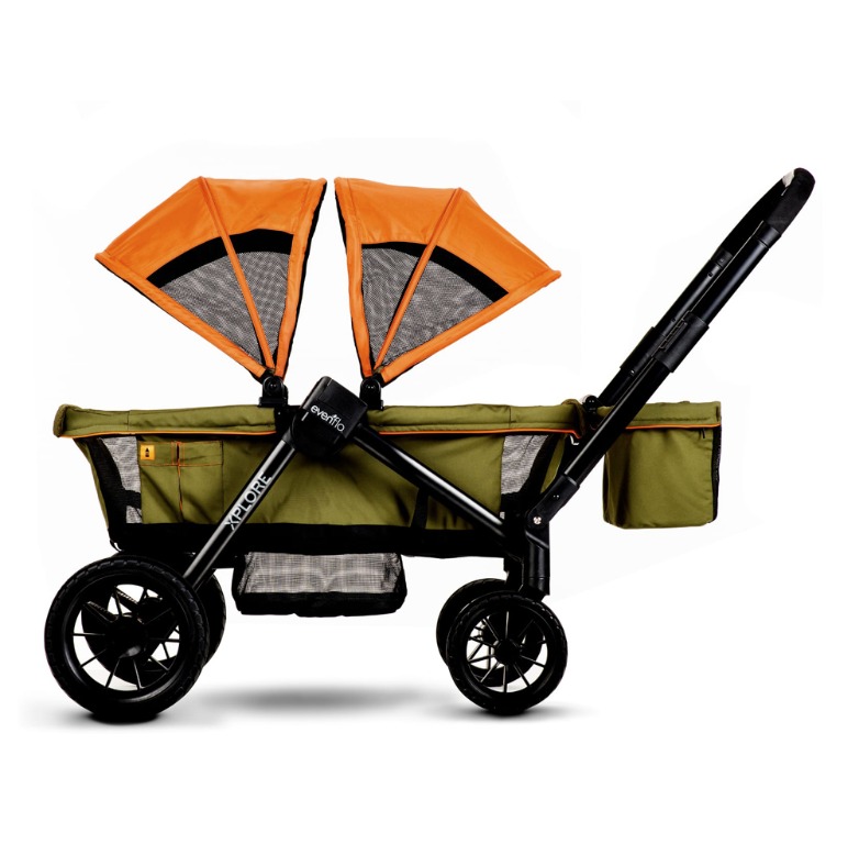 Evenflo Pivot Xplore AllTerrain Double Stroller Wagon Pram, Babies & Kids, Going Out, Strollers