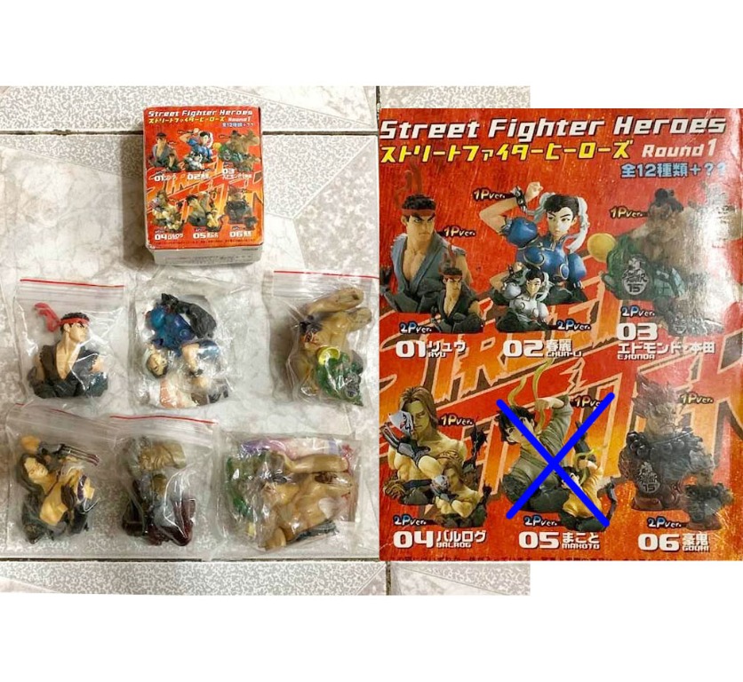 FIGUAX STREET FIGHTER HEROES 春麗共6隻shf qposket mse fw