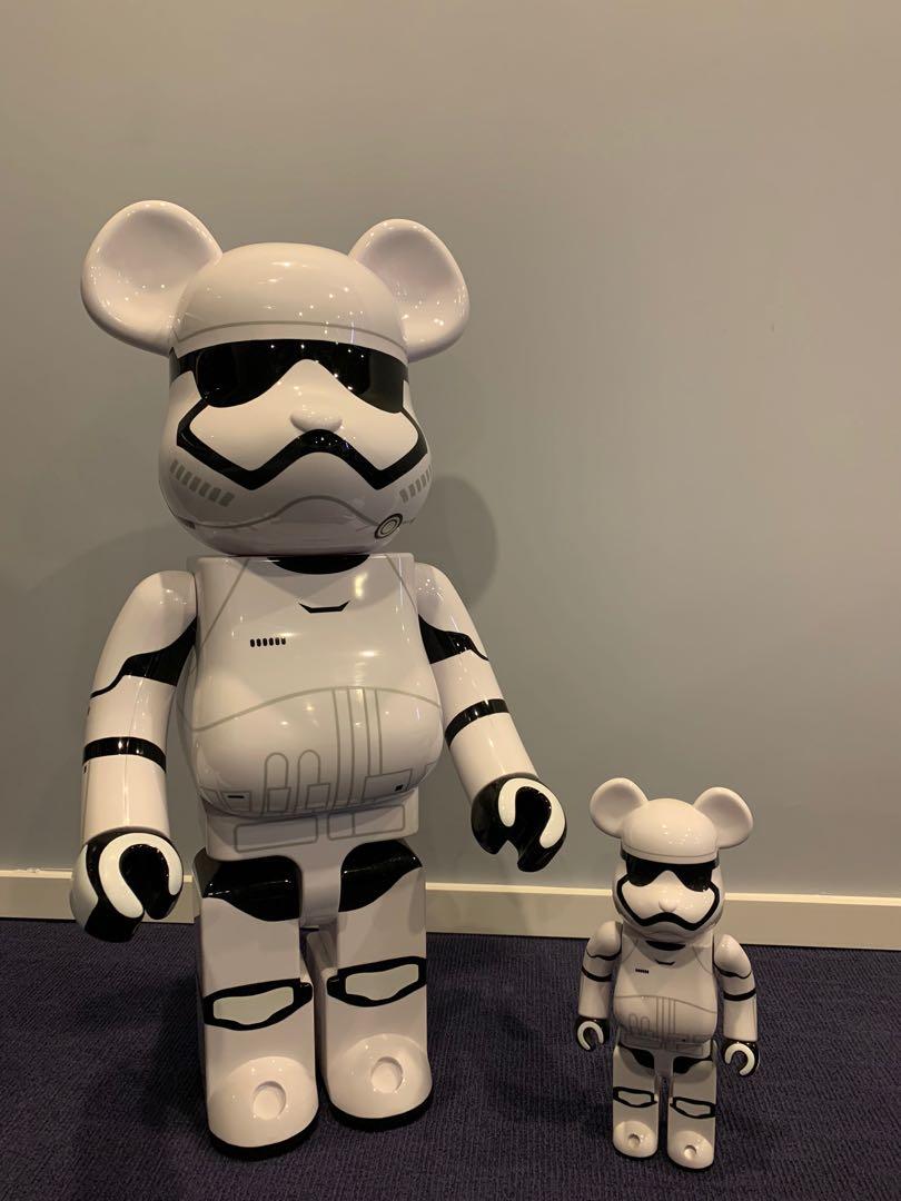 First Order Stormtrooper Bearbrick 1000% & 400% by Medicom Toy x