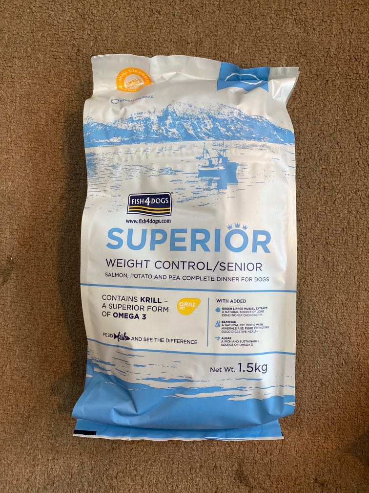 Fish4Dogs Superior Weight Control for Seniors Pet Supplies Pet Food on Carousell