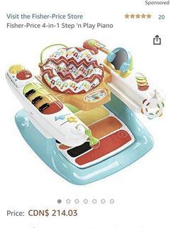 Fisher Price Step and Play Piano Exersaucer