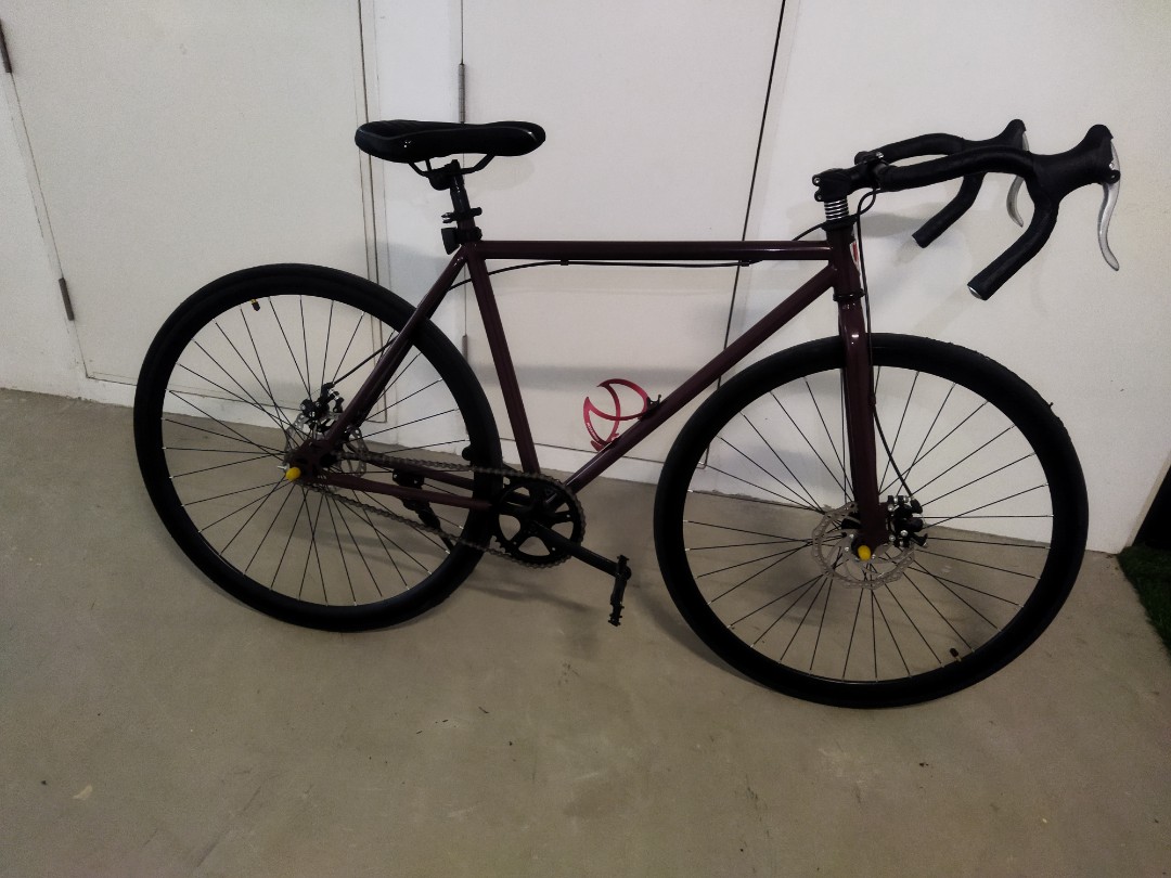 Fixed gear bike with disc brakes online