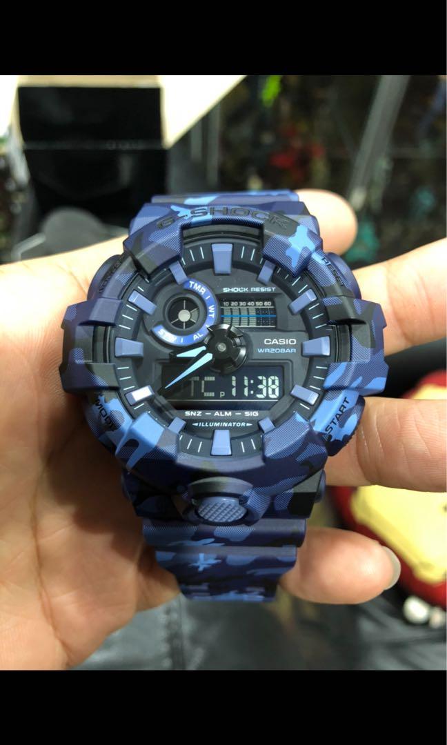 G shock discount camouflage blue