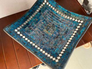 Hand made mosaic decor tray