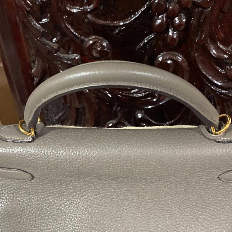 Hermes Kelly 32 Etain (Category: Luxury Bags & Wallets) located in Quezon City. Submitted by luxurybrokerph (Listing ID 1091881593, Image 3). Description: with dustbag Gold Hardware open for layaway up to 6 months in excellent condition Best offer on cash. .
