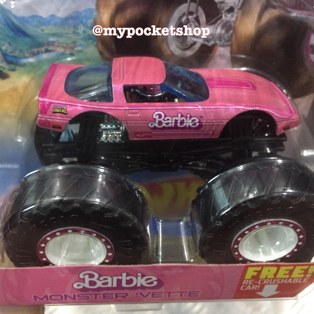 RESERVED Hot Wheels BARBIE MONSTER VETTE 2021 Hotwheels Monster Trucks Treasure Hunt Very hard to find